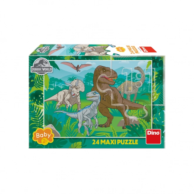 Jura világ MAXI 24 darabos DINO puzzle