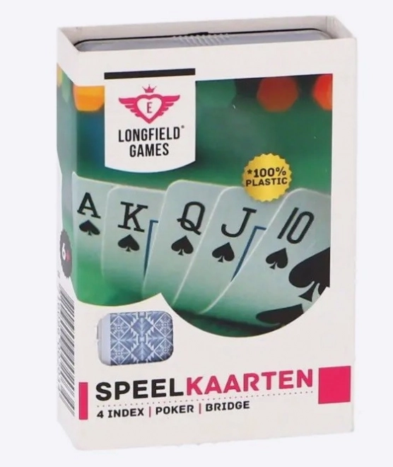 Longfield kártyák 100% műanyaggal, 4 indexszel
