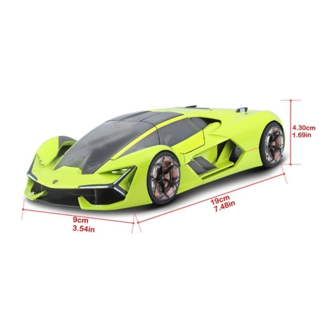 Bburago Lamborghini Terzo Millenio zöld modellautó