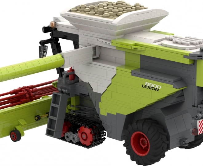 Építőkészlet Brixies Plus Claas Lexion 8900 Terra Trac pótkocsival