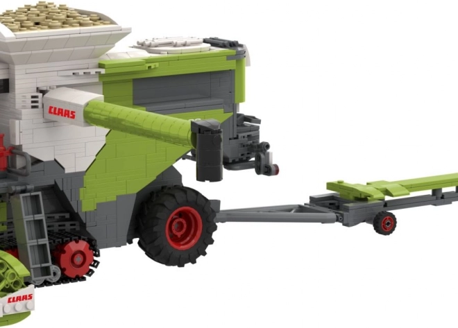 Építőkészlet Brixies Plus Claas Lexion 8900 Terra Trac pótkocsival