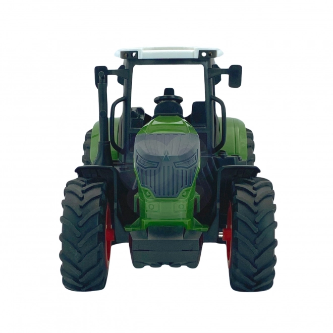 Woopie zöld traktor gumikerékkel