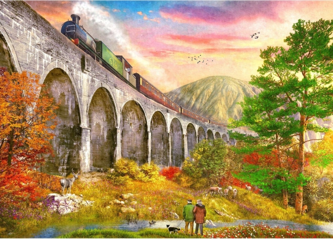 Glenfinnan-viadukt puzzle 1000 darabos