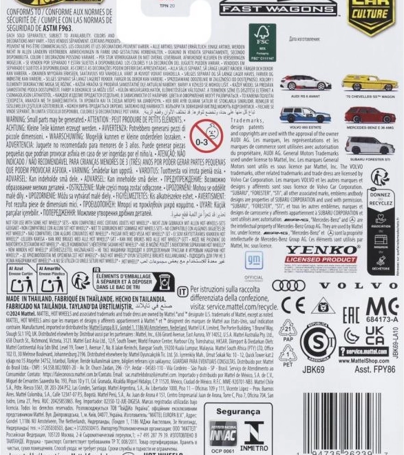 Prémium Modell Hot Wheels Mercedes-Benz AMG E-36 Estate