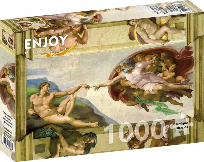 Michelangelo Buonarroti: Az Ádám teremtése puzzle 1000 darabos