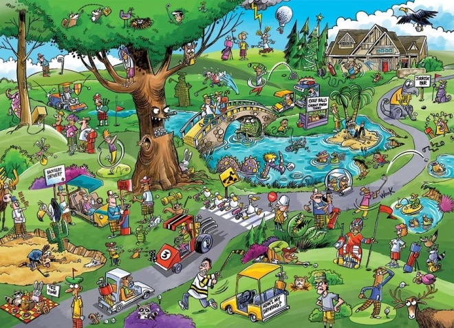 Puzzle DoodleTown: Tipikus golf 1000 darab