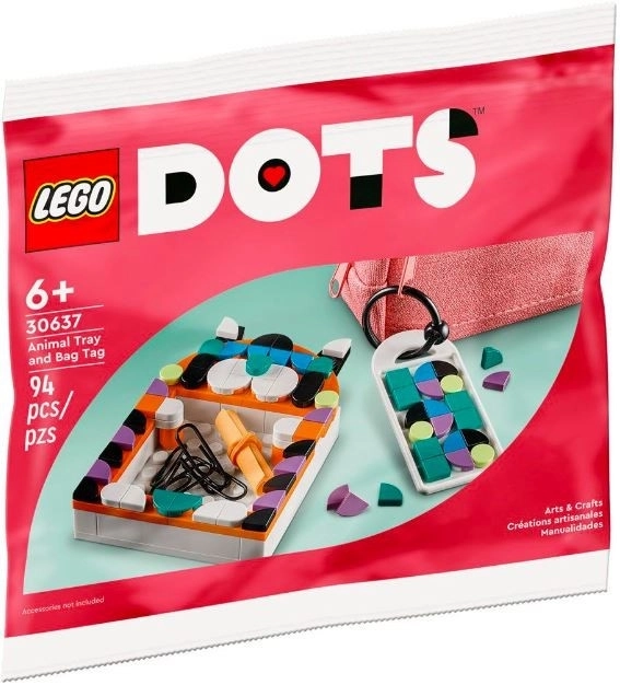 lego dots állat tálca és táska függő