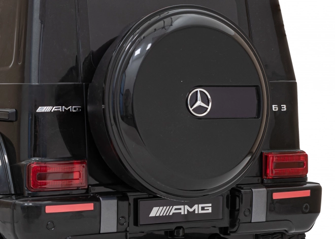 Mercedes AMG G63 gyerekeknek fekete + távirányító + MP3 LED + lassú indítás + EVA + övek
