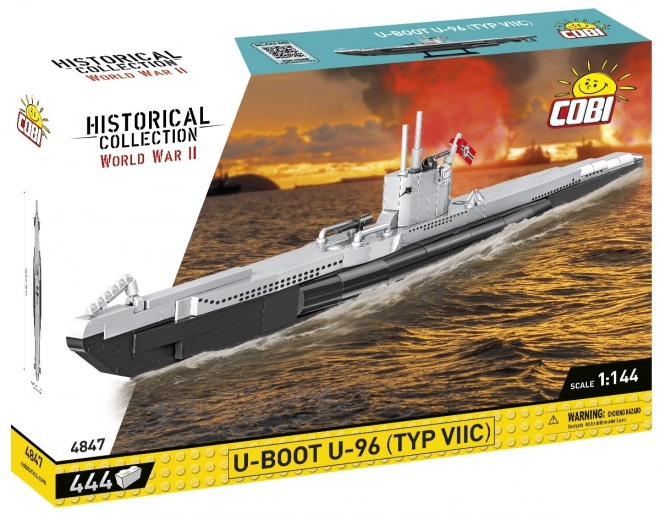 Cobi második világháborús U-96 tengeralattjáró modell