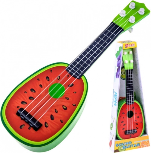 Gyerek ukulele – műanyag gitárka 37 cm – Görögdinnye