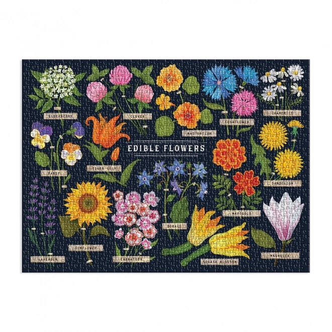 Ehető virágok puzzle 1000 darabos