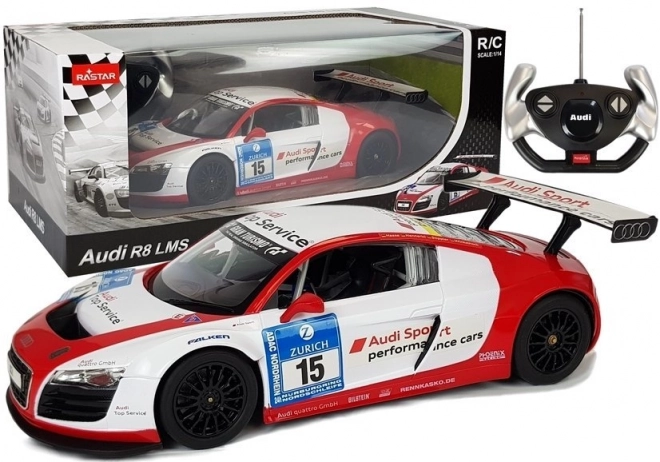 Távirányítós Audi R8 LMS Versenyautó 1:14 Mértékben