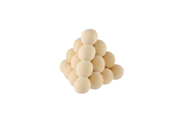Fa logikai gömbpiramis dobozban 8x5x5cm