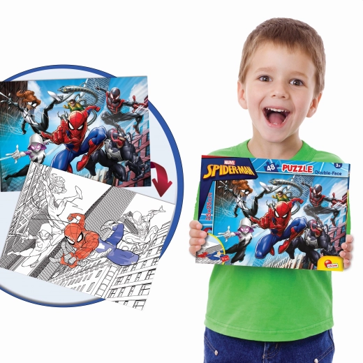 kétoldalas SPIDER-MAN puzzle 48 darab 35 × 25 cm