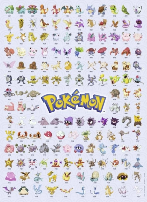 Pokémon 151 darabos puzzle