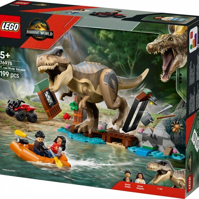 Lego Jurassic World Meneklés a Tyrannosaurus elől
