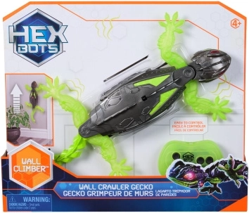 RC gekkó, falakon mászó LED-del és USB‑C-vel