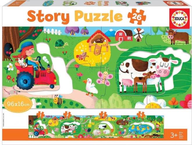 Educa mesepanorama puzzle - Farm