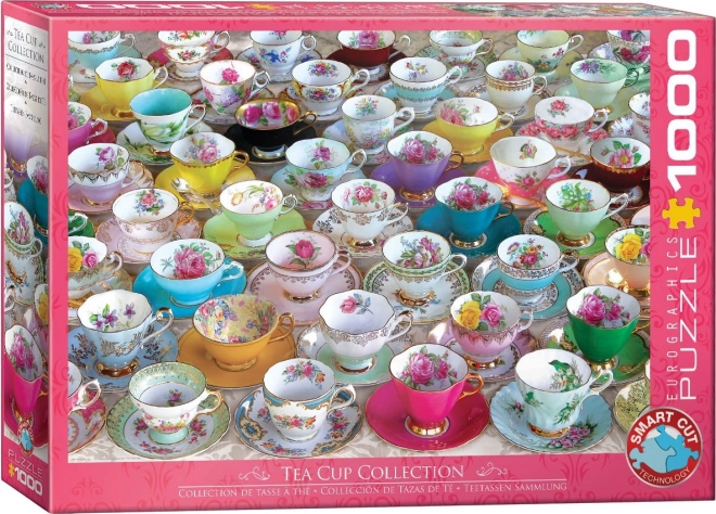 Tea csésze puzzle gyűjtemény 1000 darabos