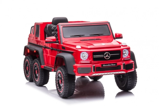 Gyerek Mercedes Benz G63 6x6 elektromos autó piros