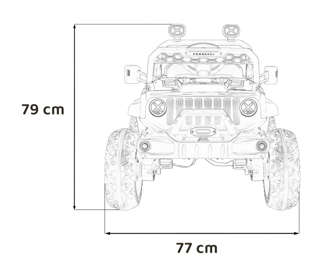 Gyermek elektromos autó OFF ROAD Speed piros