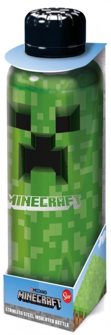 Nemesacél palack Minecraft stílusban