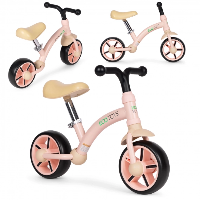 Egyensúlykerékpár gyerekeknek pink ECOTOYS