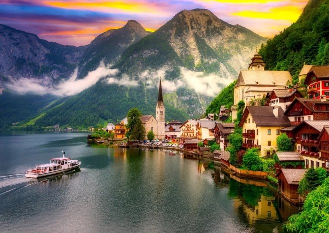 Puzzle Hallstatt naplementében Ausztriában 1000 darabos