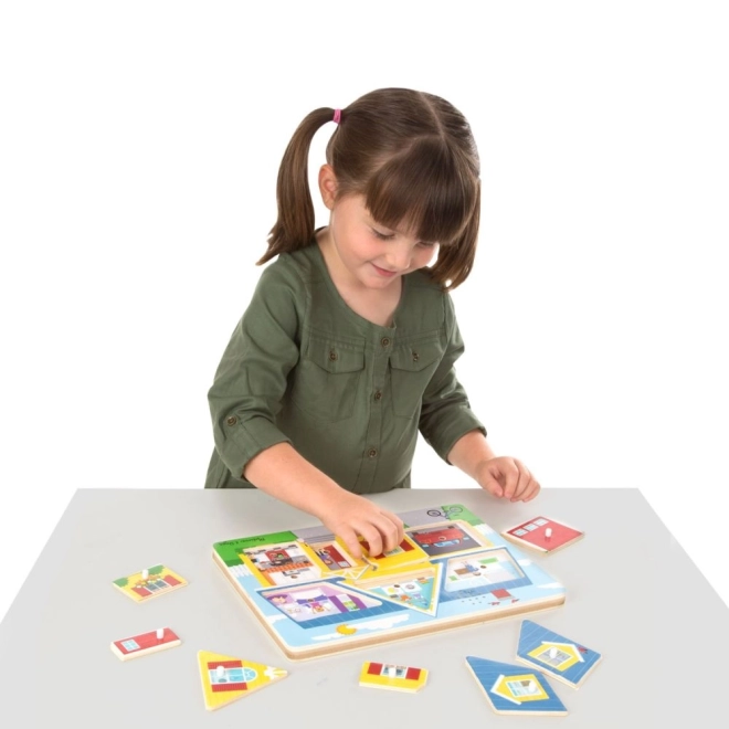 Hangos puzzle otthon körül