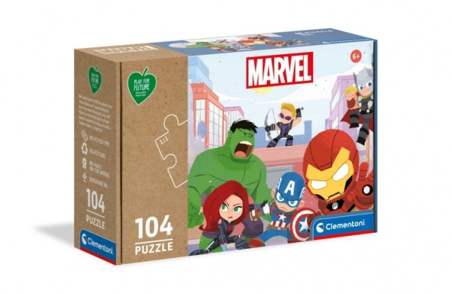 Klementoni play for future puzzle – Marvel Avengers, 104 darabos