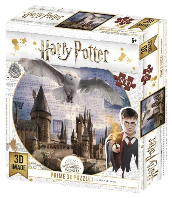 Harry Potter roxforti varázslóiskola 3D puzzle – 500 darabos