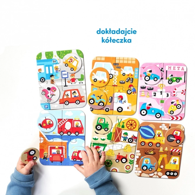 Puzzle Kis és Nagy Autók