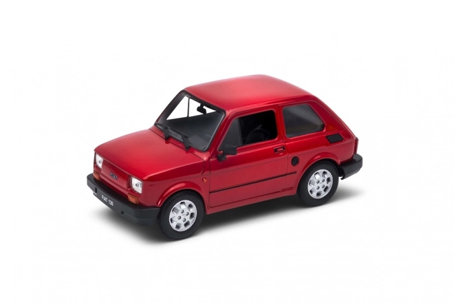 fiat 126p „maluch” piros modellautó 1:21