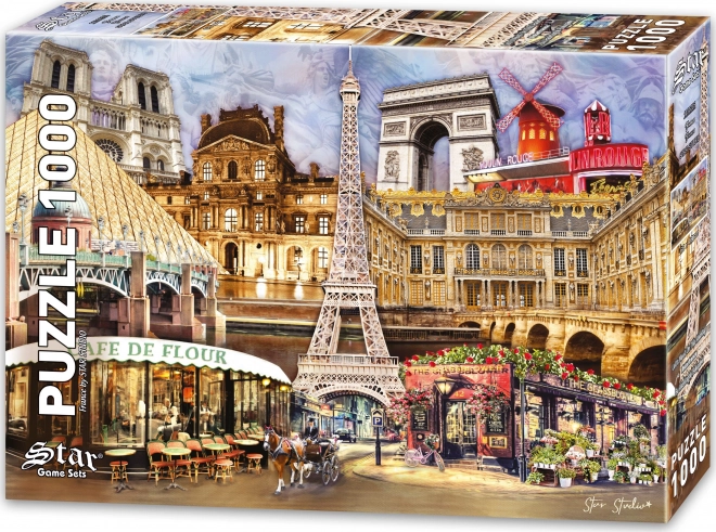 francia 1000 darabos puzzle