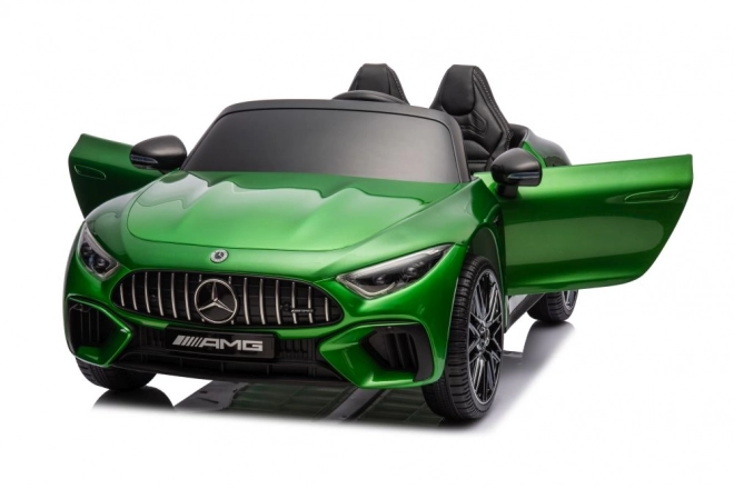 Mercedes AMG SL63 zöld elektromos gyerekautó