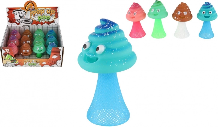 Ugráló műanyag kaki hiphop 9 cm – mókás fidget játék