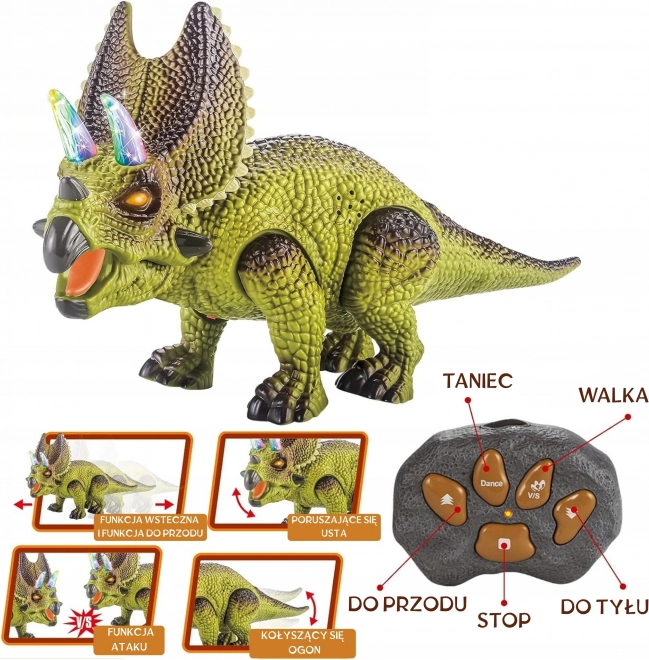Woopie Távirányítós RC Robot Triceratops