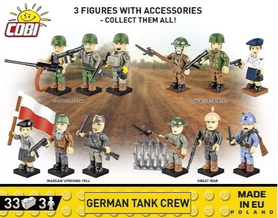 Cobi német tank legénység figurakészlet