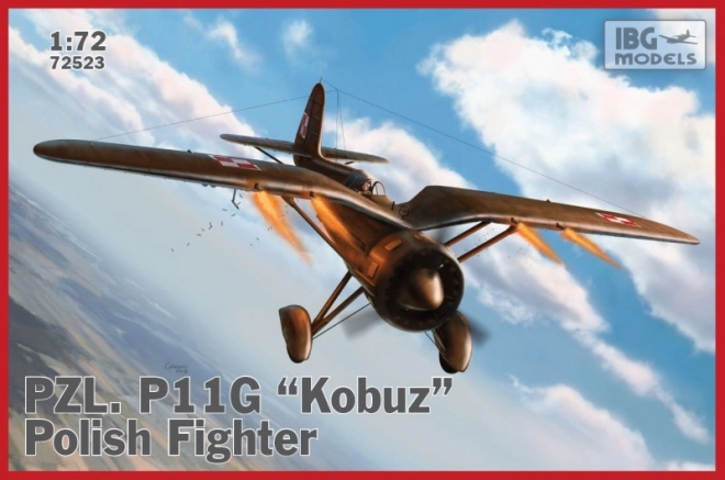 PZL P.11g Kobuz műanyag modell