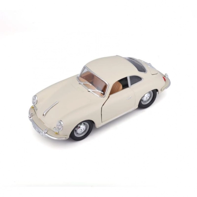 Bburago Porsche 356B Coupe (1961) elefántcsont színű modellautó 1:24