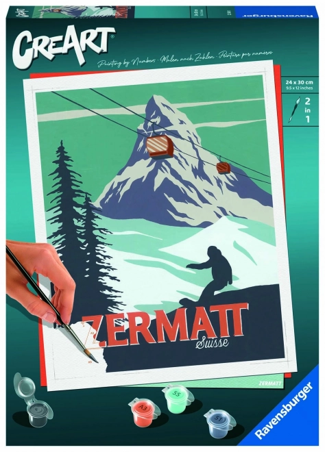 CreArt festő készlet - Zermatt, Svájc