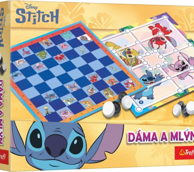 Dáma és Malom Lilo & Stitch társasjáték