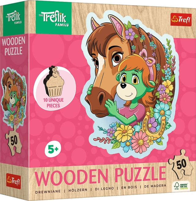 Treflíci: boldog család fa puzzle 50 darabos