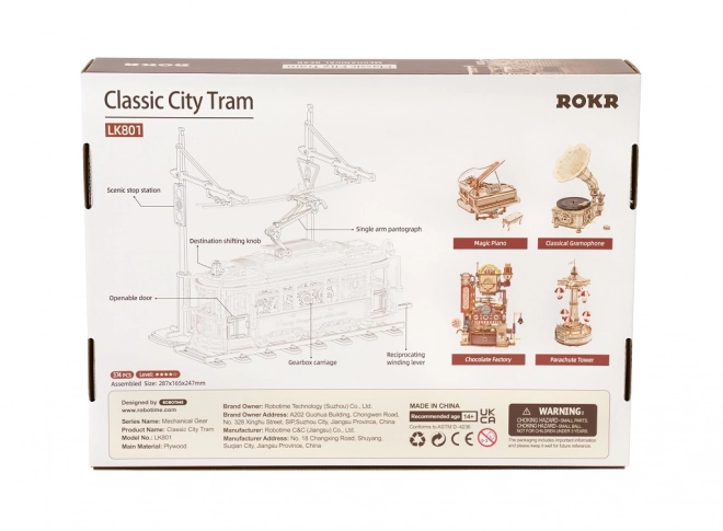 RoboTime 3D fa mechanikus puzzle villamos