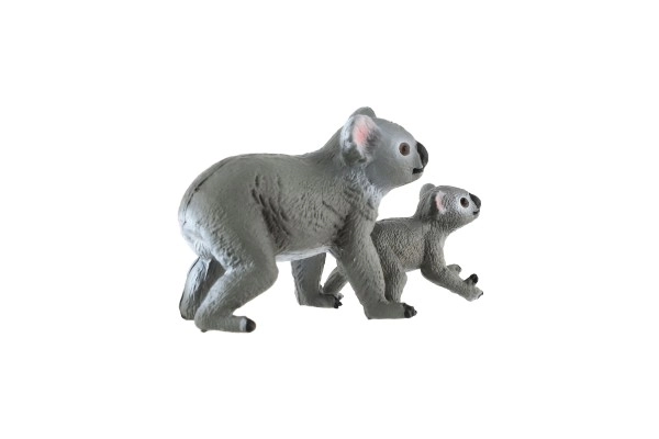 Koala figurák anya és kölyök műanyag