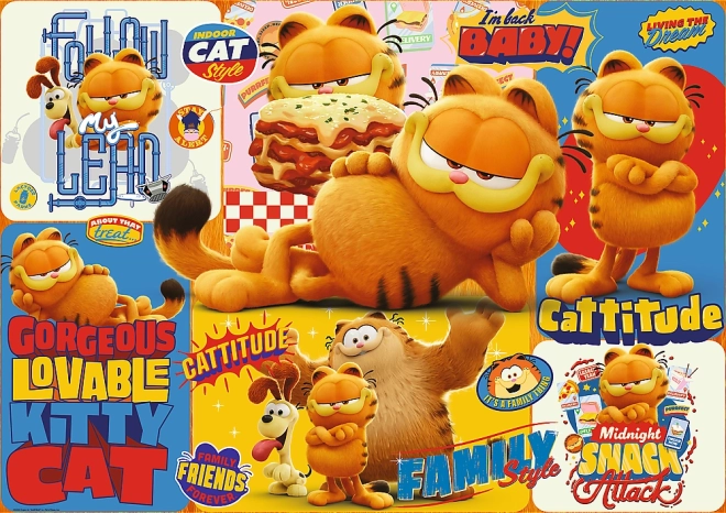 1000 darabos Garfield puzzle – kaland (Trefl)