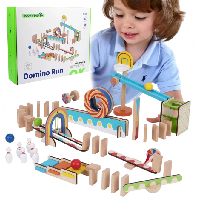 Fából készült domino őrület