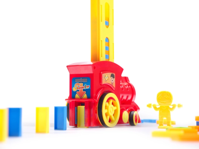 Domino pálya vonatos készlet gyerekeknek – Piros