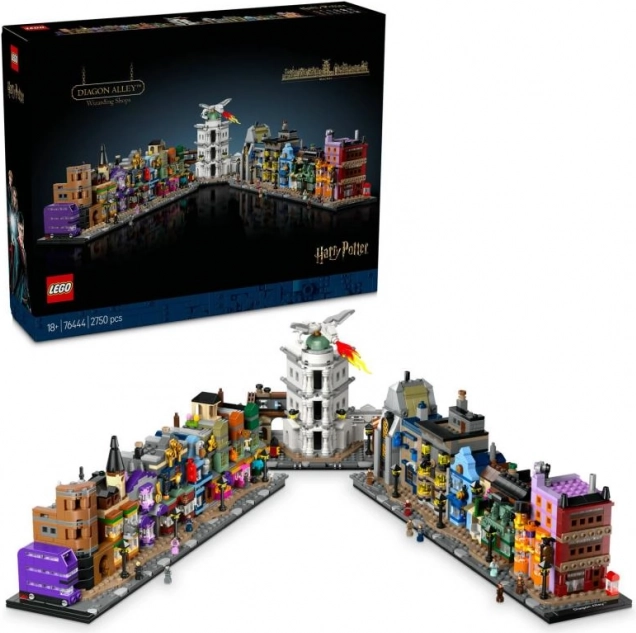 LEGO Harry Potter Varázsló Boltok Miniatűr Modellje a Zsebpiszok Közben