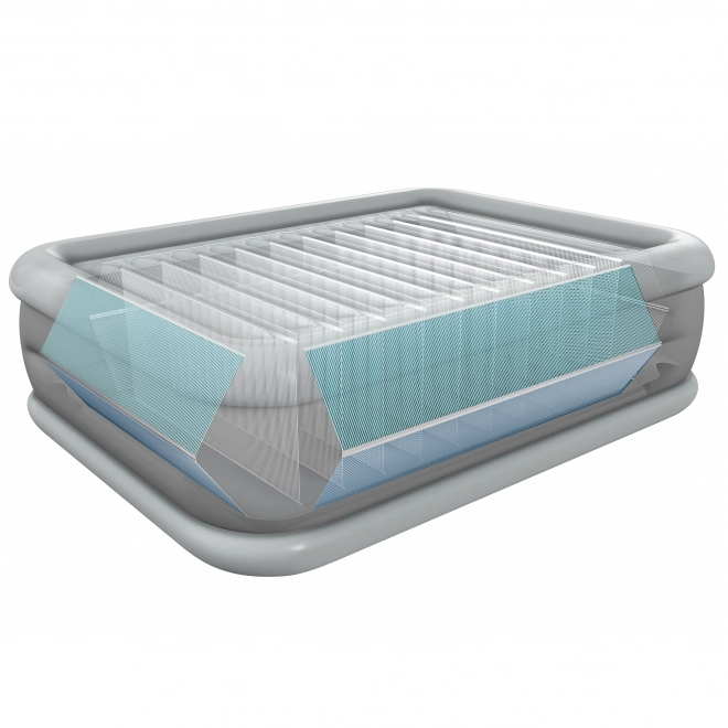 Kétszemélyes felfújható matrac beépített elektromos pumpával 203 × 152 × 56 cm INTEX